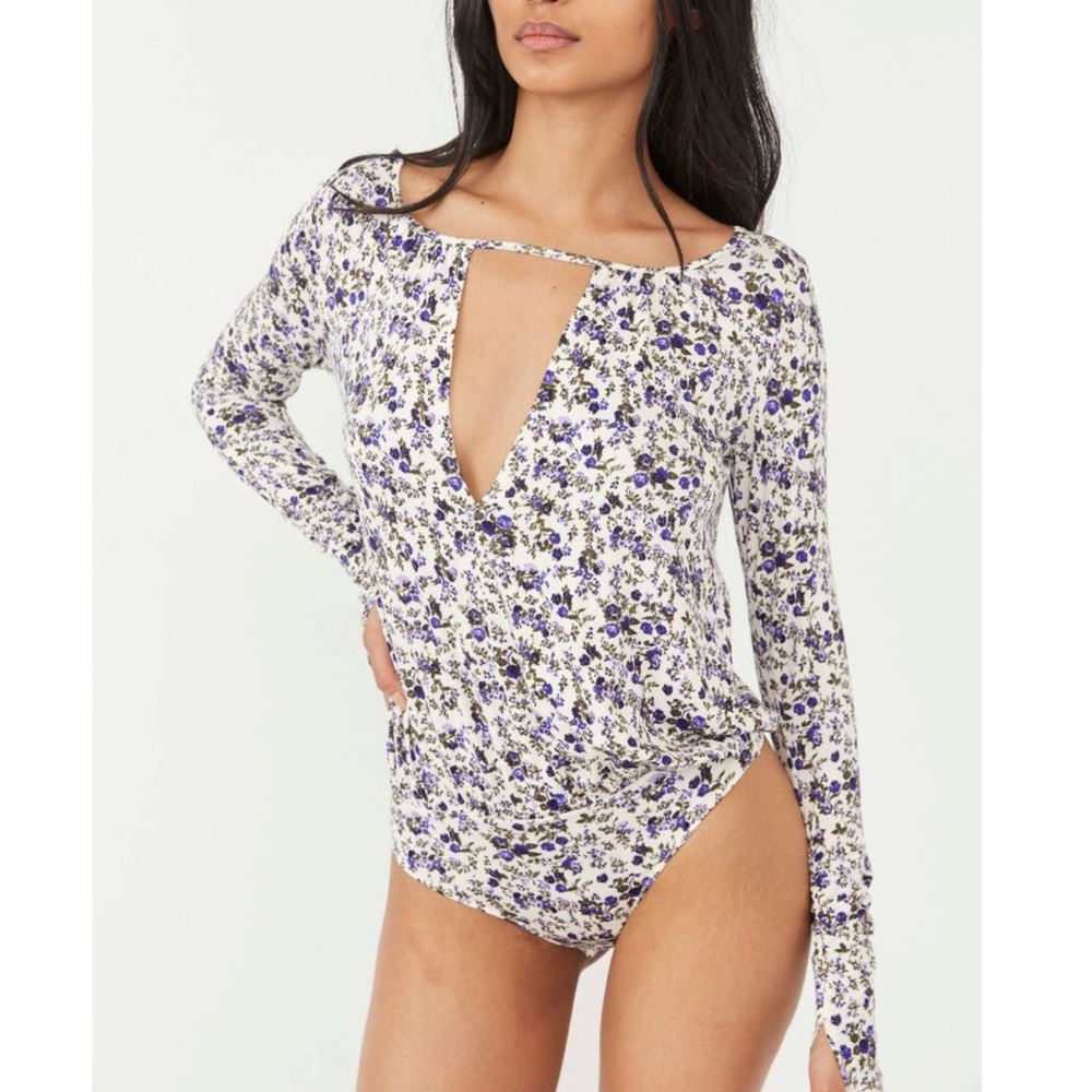 NWT Free People Kaya Printed Bodysuit